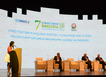 7th Global Forum of UN Alliance of Civilizations in Baku. Azerbaijan, Baku, 26 apr. 2016